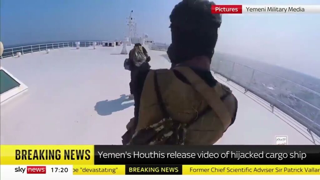 Video: Yemen’s Houthi rebels seize cargo ship they claim is Israel’s in Red Sea